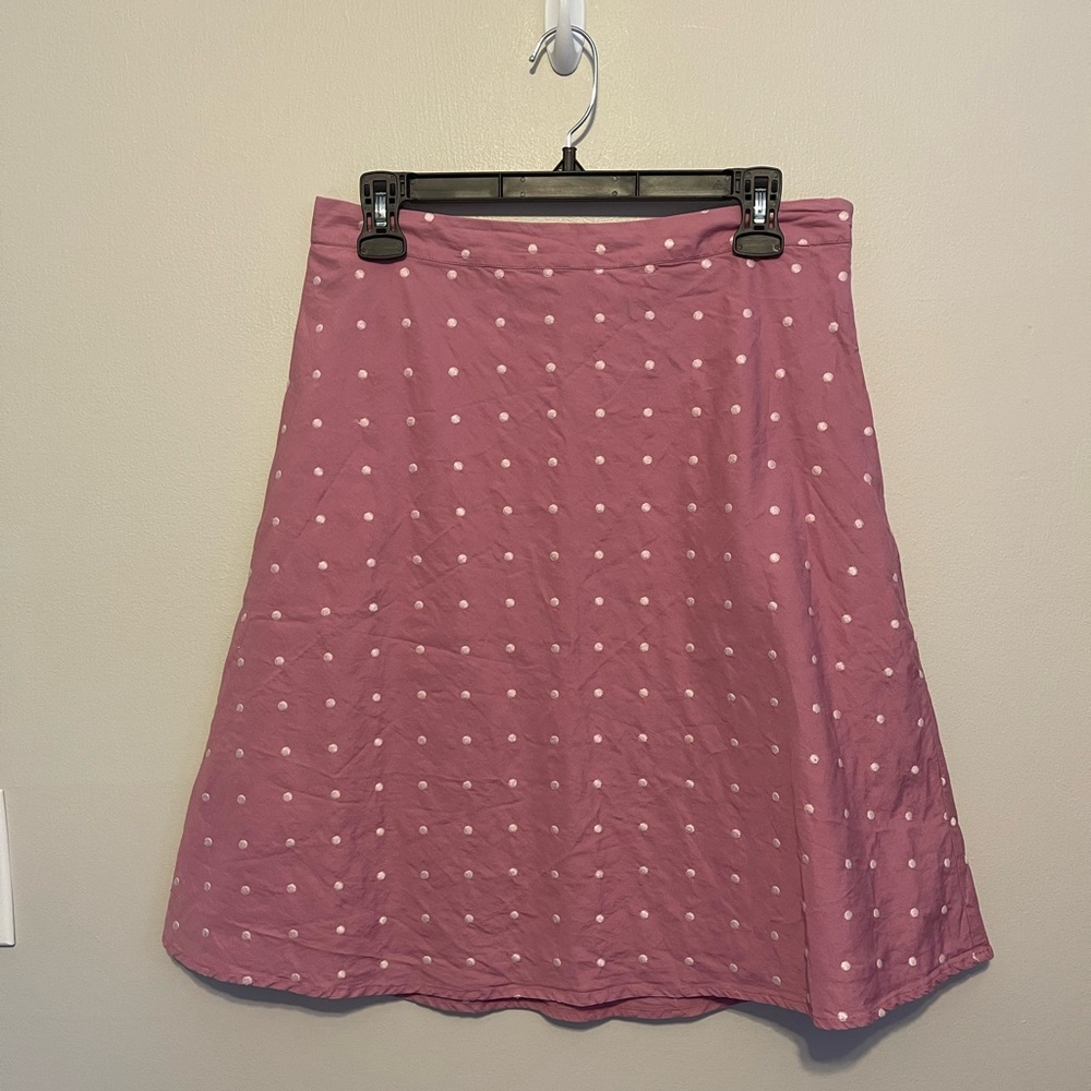 Ann Taylor Polka Dot A Line Skirt